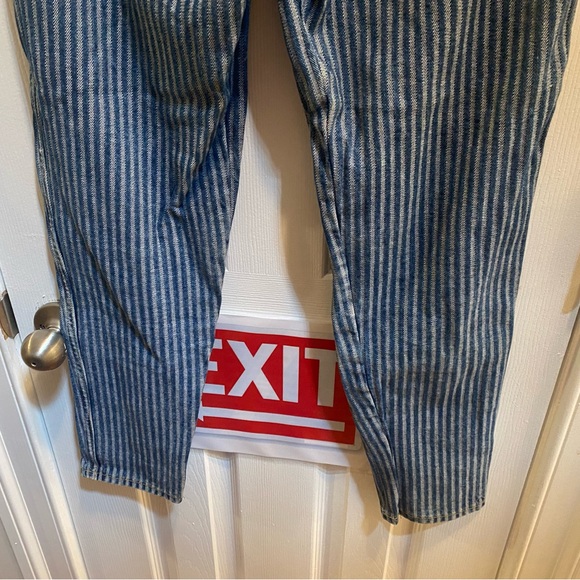 RARE 1980’s Gasoline Jeans | Paris, France Striped Denim | High Waist Sz. 11 Jrs - Picture 12 of 12